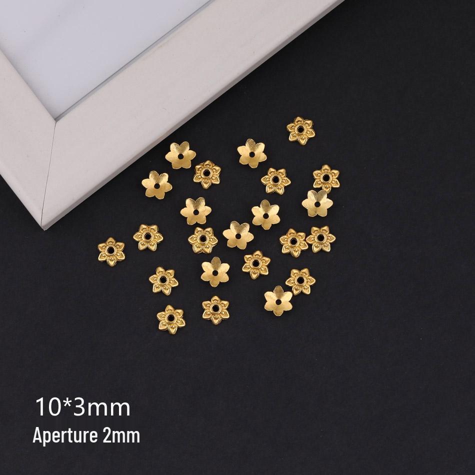 Golden Sand Flower Cup Spacer Beads for DIY Jewelry Necklace Bracelet