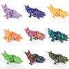 Multicolor Fox Action Figure Multi-jointed Fine-tailed Fox Doll  Desktop Decoration