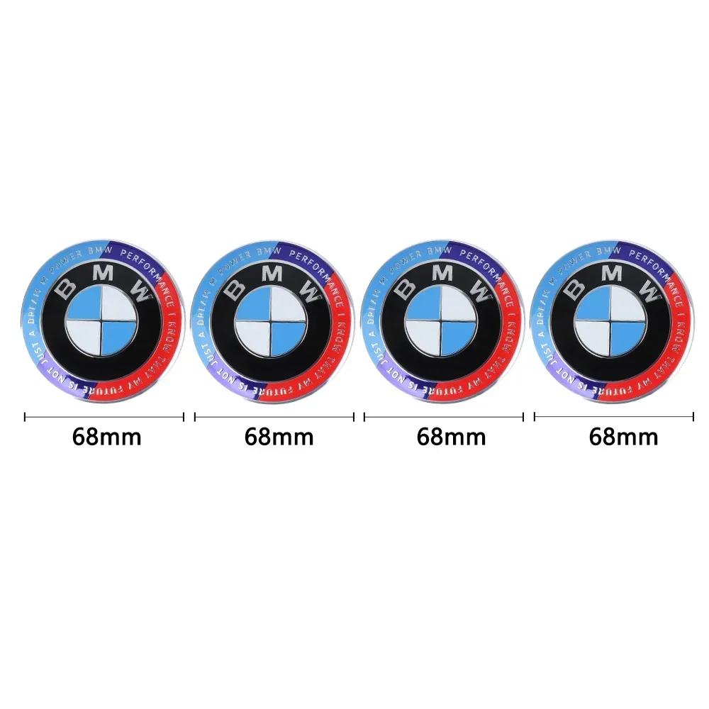 UZIS8 4Pcs 56MM/68MM Car Styling Wheel Center Cap Hub Covers For BMW G32 G30 G01 G02 G05 G06 G07 G26 G23 G22 F40 F20 Badge Accessories