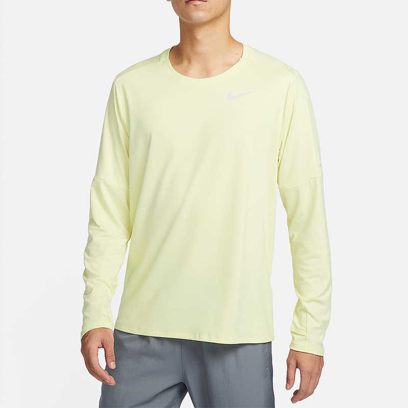 Nike Sports Training Crew Neck Dopamine Long Sleeve T-Shirt Men T-Shirts DD4755-331