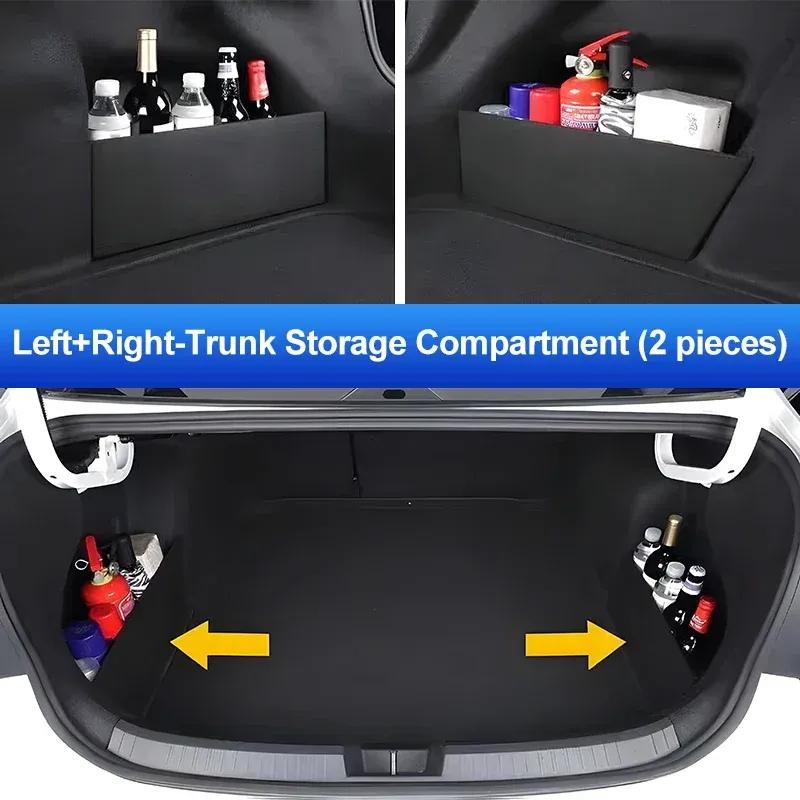 For XPeng P7   ~2025 Car Trunk Storage Partition Car Interior Multifunction Storage Box Thicken Trunk Side Partition