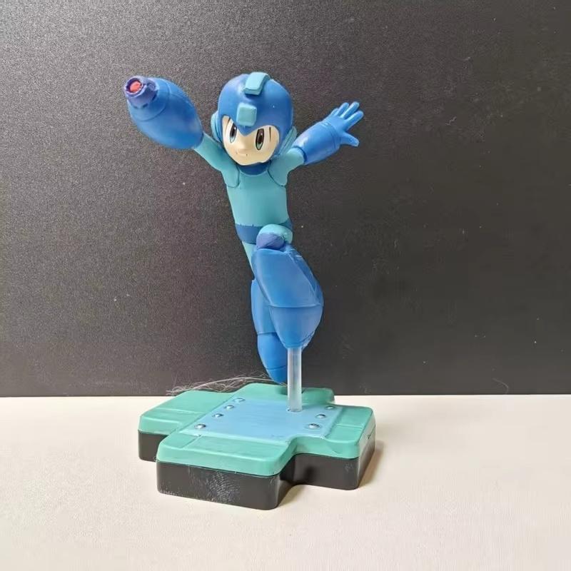 Anime Games Rockman Figures Mega Man Desktop Ornament Model Computer Case Decoration Boy Toy Collectible Festival Gift
