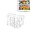 Fridge   Basket Multipurpose Large Capacity Metal Wire Storage Basket for Refrigerator Bathroom Kitchen