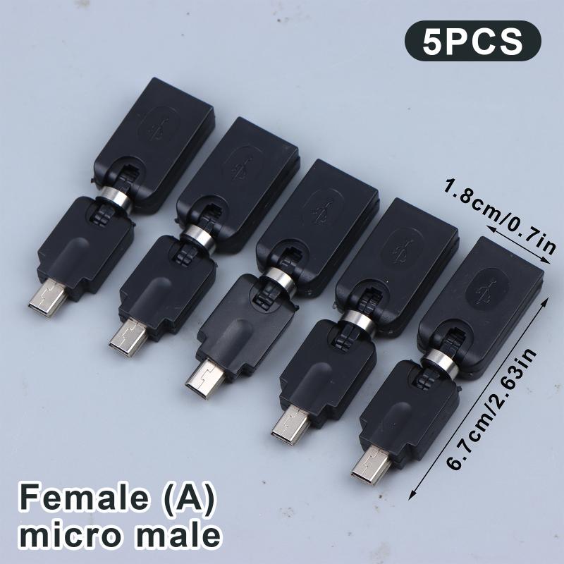 USB-Adapter von Stecker auf Buchse 360 Grad drehbar Schwenkbar Flexible Verbindung für effizientes Schreibtisch-Setup Homeoffice