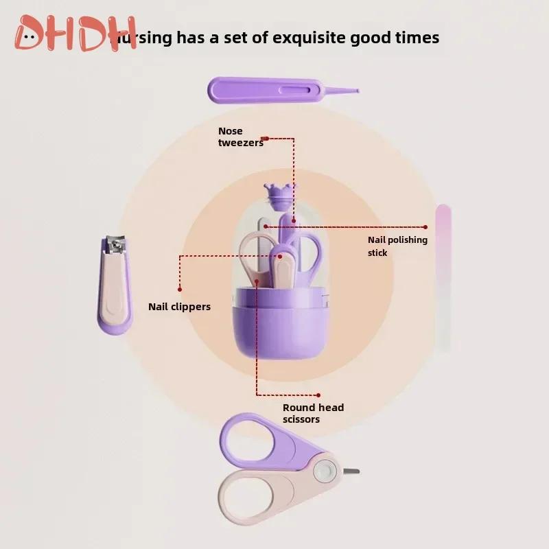 Newborn Baby Nail Daily Care Kit Newborn Baby Beauty Cleaning Care Products Safety Nail Set Baby Gift Baby Nail Trimmer
