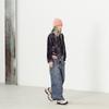 999Hyumeoniti Full Length Denim Skirt (Stone Black)