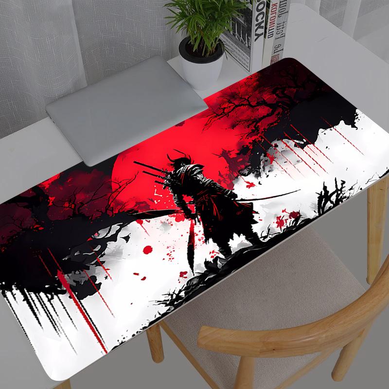 Mouse pad Japanese samurai Computer Laptop Anime Keyboard Mouse Mat Large Mousepad Keyboards Gamers Decoracion Desk Mat