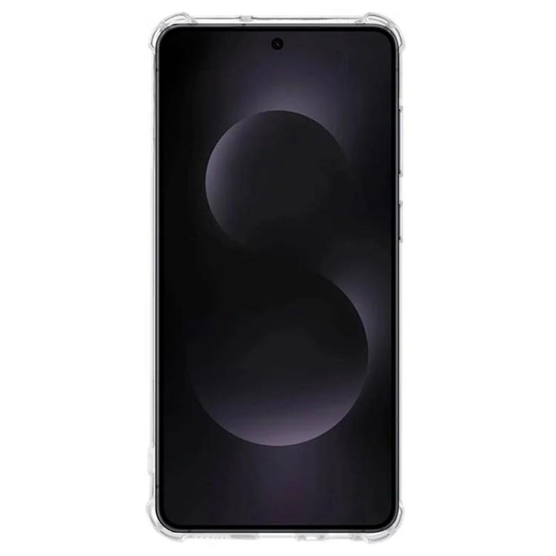 For Samsung Galaxy S25 Edge TPU Case WANLONFENG WL3 Series 1.5mm Phone Cover with 2Pcs Tempered Glass Films