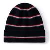 New, fashionable striped jacquard knitted wool hat, autumn and winter versatile warm cashmere pullover hat