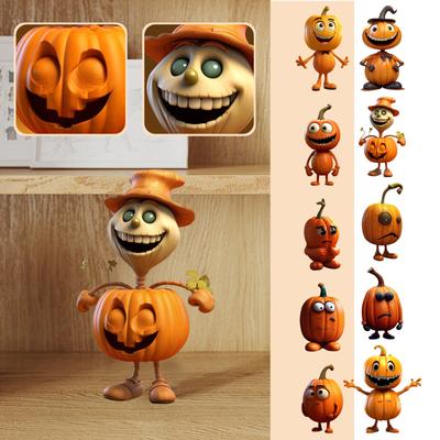 PumpkinStatue, Halloween PumpkinFreak Layout Props, Halloween Garden, PumpkinFreak Statue, Decoration, Art Prop