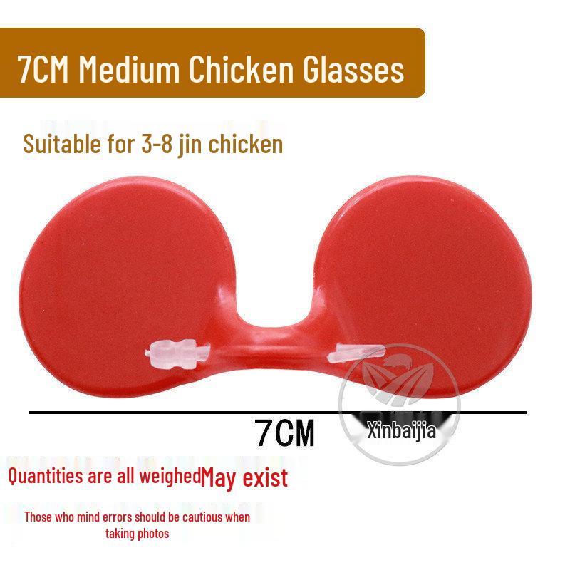 Large-Size Anti-Pecking Chicken Glasses - Free-Range Eye Mask To Prevent Rooster Fighting & Pecks
