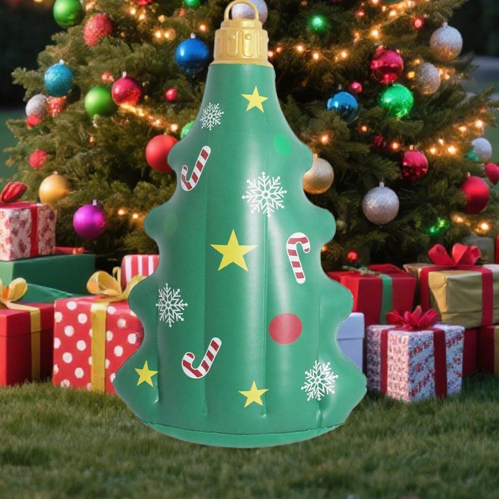 Giant Inflatable Ornaments PVC Holiday Decor Blow-up Ornaments Festive Atmosphere Props For Windowsills Porch Courtyard Lawn