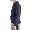 Cerruti 1881 Sweat-shirt col rond logo épaule Tirreno Bleu Marine Homme