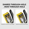 Pass Through Crimp Plier Cat7 Cat6 Cat6A Cat5 Cat5E Stripping Crimping Tool With 8P/6P Ethernet Connectors