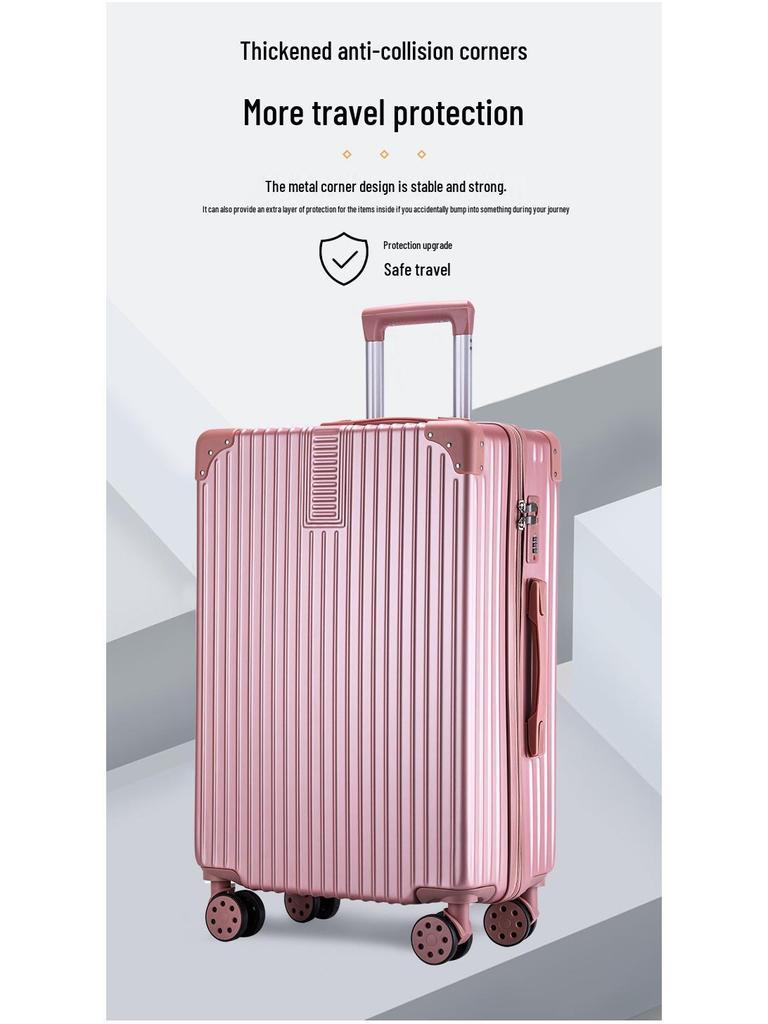 20" ABS Universal Wheel Zipper Suitcase with Combination Lock - 4-Piece Carry-on Set