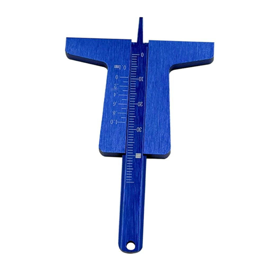Aluminum Alloy Tire Tread Depth Gauge Professional Car Tire Wear Measuring Tool for Truck SUV Automotive Repair