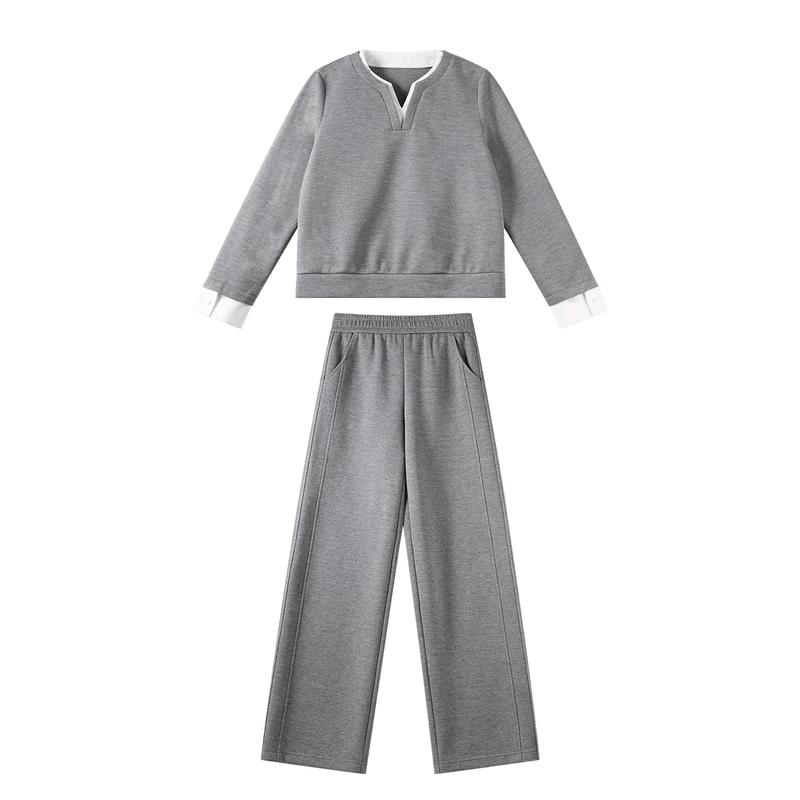 

HSTYLE Minimalist Hoodie & Straight Pants Set XL