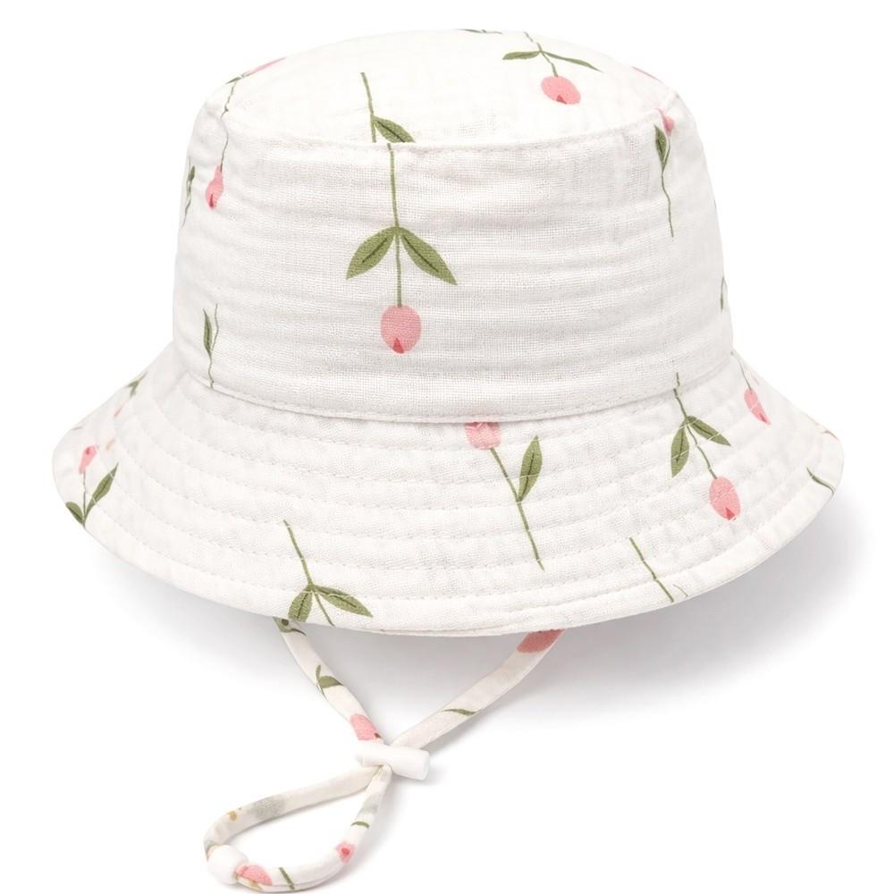 Wide Brim Sun Hat Striped Kids Sun Hat New Fisherman Hat  for Boys Girls 46cm 6M-1Y-D