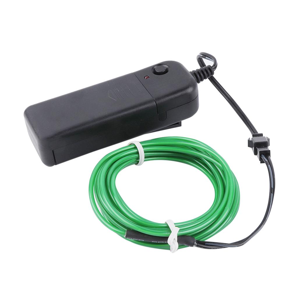 Flexible Water Resistant Glow String with USB Controller Steady/Quick Flashing LED Light Rope Tube 9ft