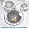 Stainless Steel Sink Drain Strainers With Durable Fine Mesh Perfect For Catching Food Scraps Preventing Clogging