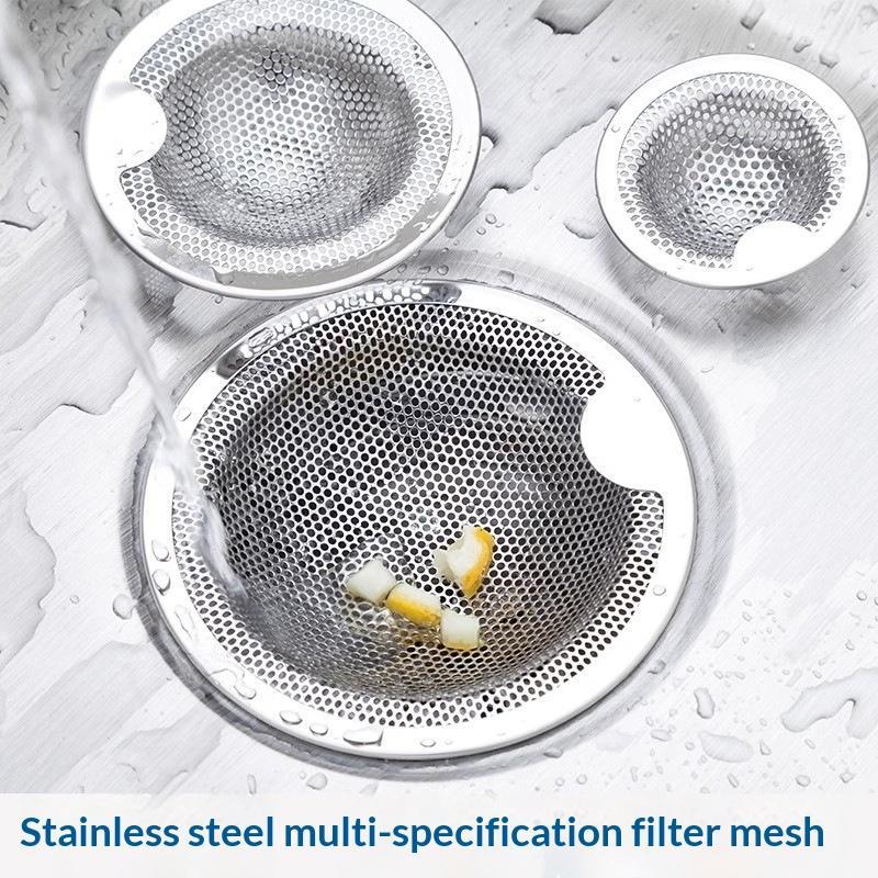 Stainless Steel Sink Drain Strainers With Durable Fine Mesh Perfect For Catching Food Scraps Preventing Clogging