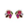 Earrings - LUXENTER - Mutaj - 18k Yellow Gold - Purple Crystal - 25.7 Mm