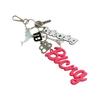 Silicone Alphabet Bag Charm Keychain Heart Pendant Letter Bag Decorative Pendant Suitable for Romance Present Exchange
