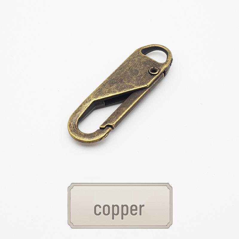 Tool-Free Removable Alloy Zipper Pull Tab for Bags, Backpacks, Jackets, and Clothes