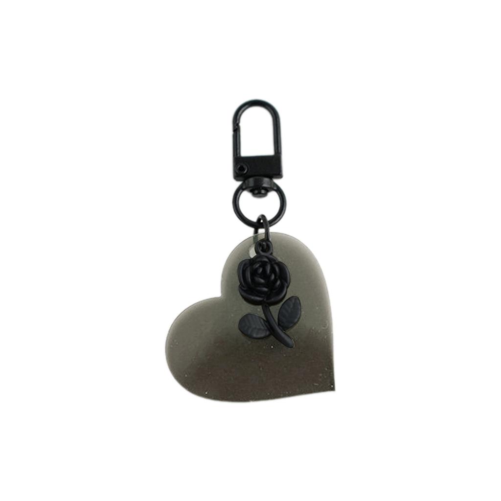 Elegant Love Rose Keyrings Multifuntional Key Ornament Fashion Bag Charm Flower Keychain Gift for Fashion Enthusiasts