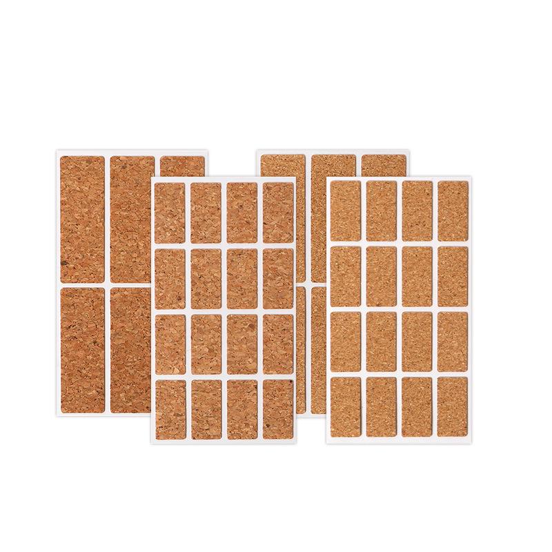 Traceless Self-Adhesive Waterproof Cork Grain Kitchen Label Stickers