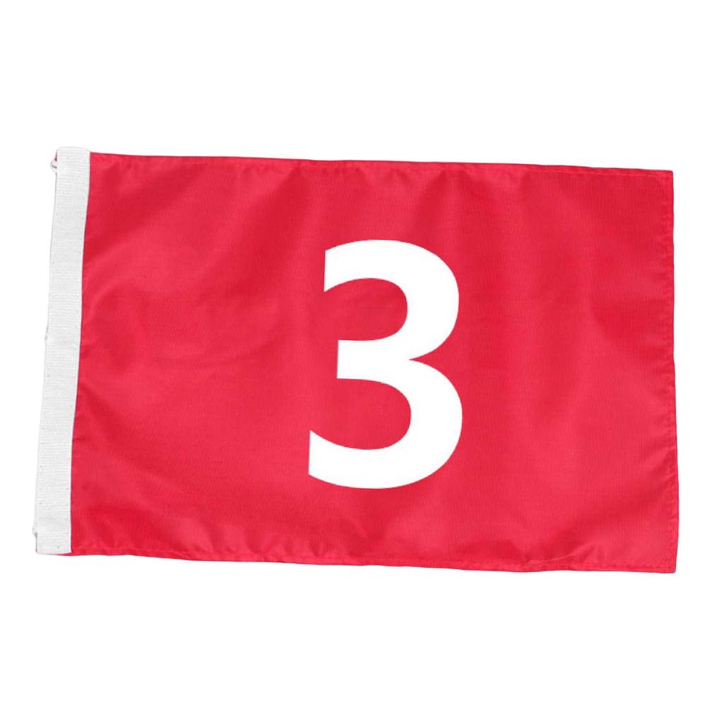 Golf Fahne, 49 X 32 Cm, Rote Fahne für Training, Outdoor Golfer, Geschenkidee