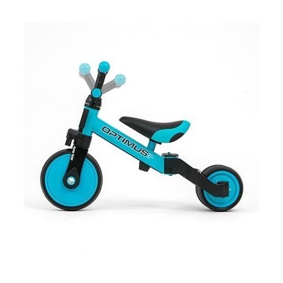 Tricycle - Milly Mally - Optimus 3-en-1 - Bleu - Âge 18 Mois À 4 Ans - Acier