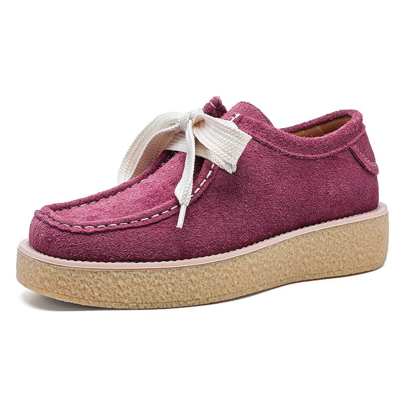 2025 New Men's Anti-velvet Retro Sole Heightening Lace-up Shoes 8706 Purple, Black, Green, gray-J