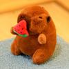 Ice Cream Capybara Plush Pendant Strawberry Capybara Plushie Doll  Christmas Gift