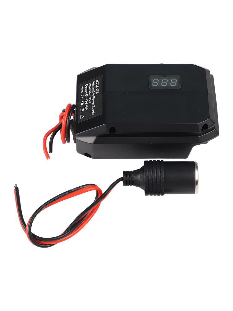 18V To 12V Power Adapter for Car Appliances Step Down Converter for DCB200 and For BL1815B; Lightweight and Portable