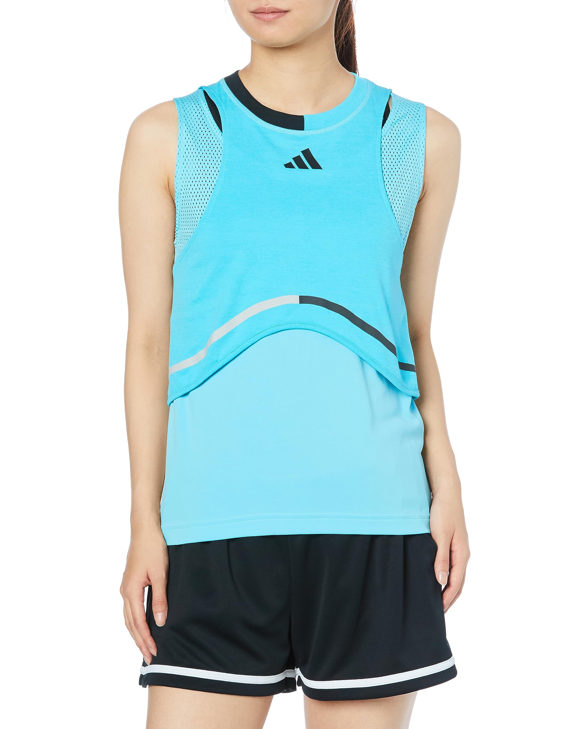

Adidas Match Tank Top MKO35 in Lucid Cyan with Cooling Size Women s HEAT.RDY (IL9597) Quick-Drying Technology, J/2XL