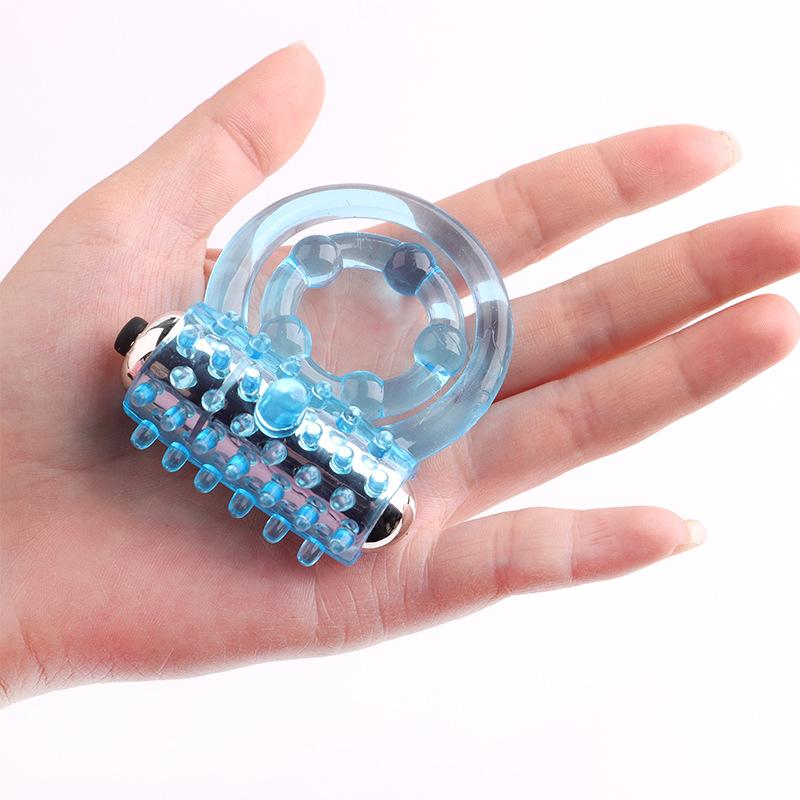 Trvalé vibrační kroužky Dvojitý erekční kroužek Odložení předčasné ejakulace Penis Ball Loop 2 Uzamčené sexuální hračky Produkt pro muže