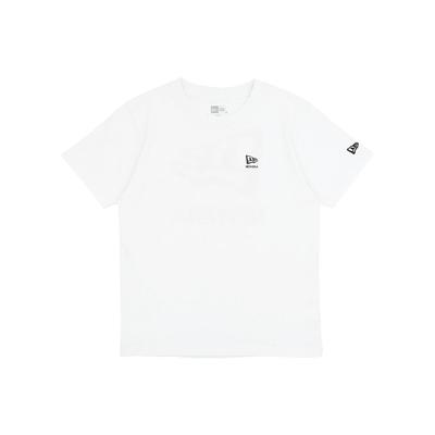 New Era Kinder Kurzarm Jugend Baumwoll-T-Shirt 14697012 NER36K7366 Weiß 160 Flagge Wortmarke ONSPOTZ Exklusiv Jungen Mädchen Bekleidung Beliebt Niedlich Geschenk Geburtstag