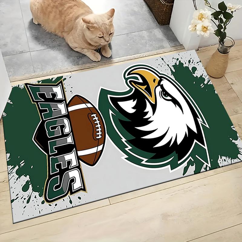 Eagles Football Spirit Wear Carpet Rug Soft Washable Anti Slip Home Living Room Sofa Mats Personalized Christmas Rug