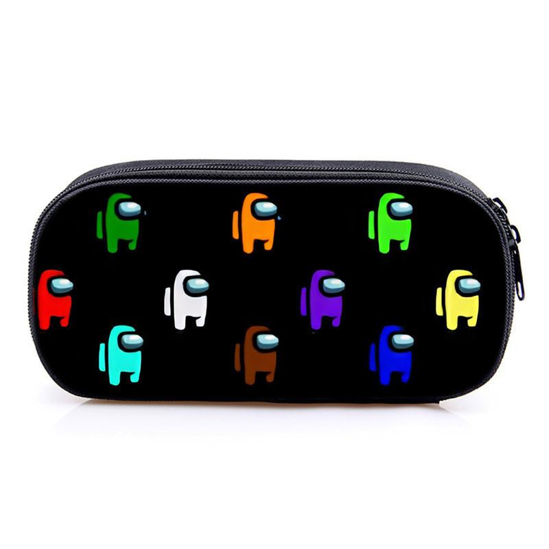 Among Us Game Characters Print Single Layer Stationery Storage Bag For Students