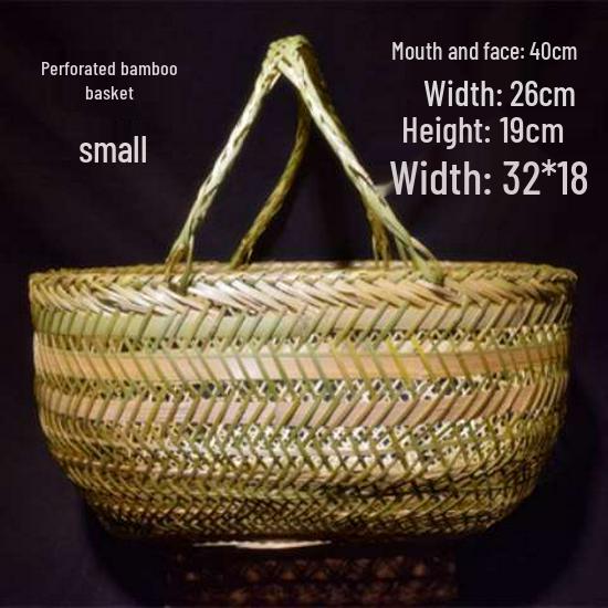 Handmade Bamboo Basket for Fruits, Vegetables, Eggs, and Storage