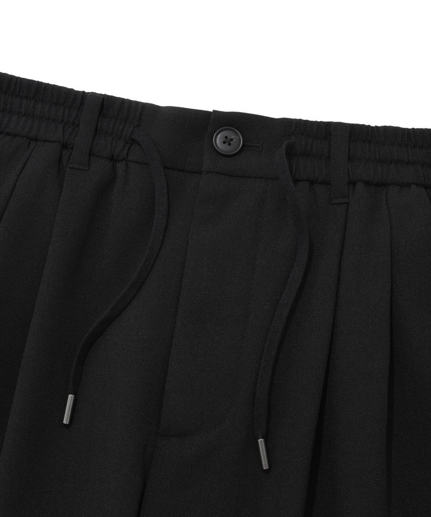 COVERNAT Tapered Easy Banding Slacks Black