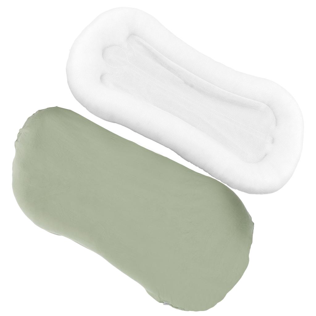 Baby Nest Pillow Ergonomic Soft Touch Skin Friendly Easy Clean Baby Lounger Pillow for Boys Girls