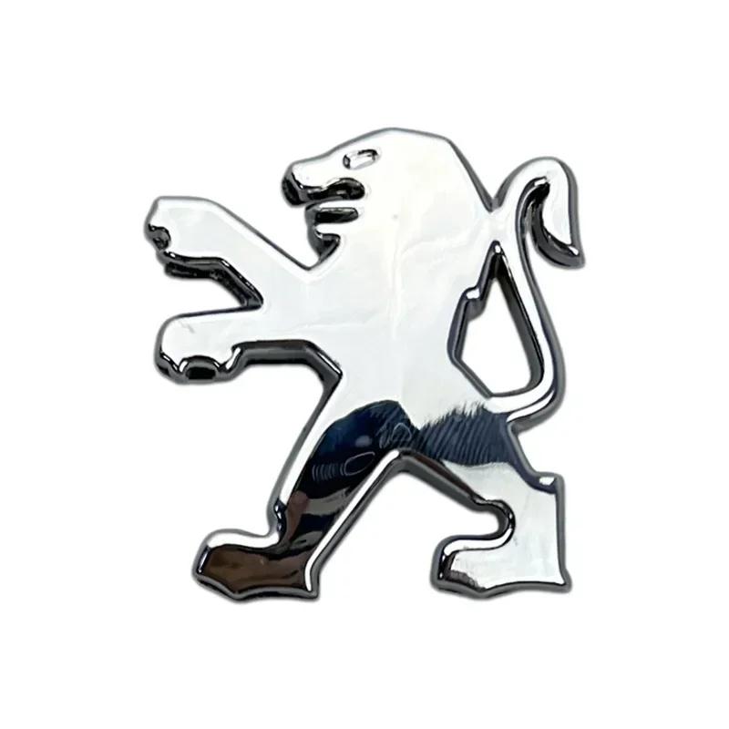 Car Front Rear Logo Emblem Sticker for Peugeot 406 405 205 3008 206 5008 308 208 408 508 407 107 307 Tail Trunk Metal Badge