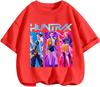 Breathable Lightweight Kpop Demon Hunters Graphic Tee Casual Summer Street Wear Basic Daily Tops For Kids 3 To 14 Years Old