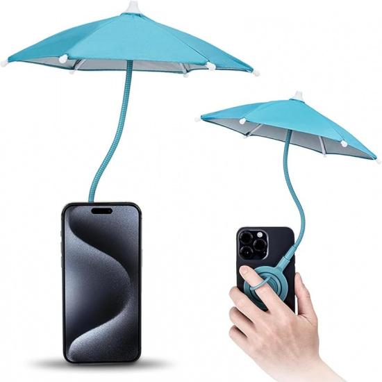 Magnetic Phone Umbrella for Sun,Outdoor Phone Sun Shade Shield with Flexible Angle Design & Rotatable Phone Ring,Umbrella for iPhone 17 Air 16 15 14