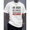 European Size A Men'S Summer Casual T-Shirt Featuring a Striking Graphic Print, Slightly Stretchy And Breathable, Available in Multiple Colors