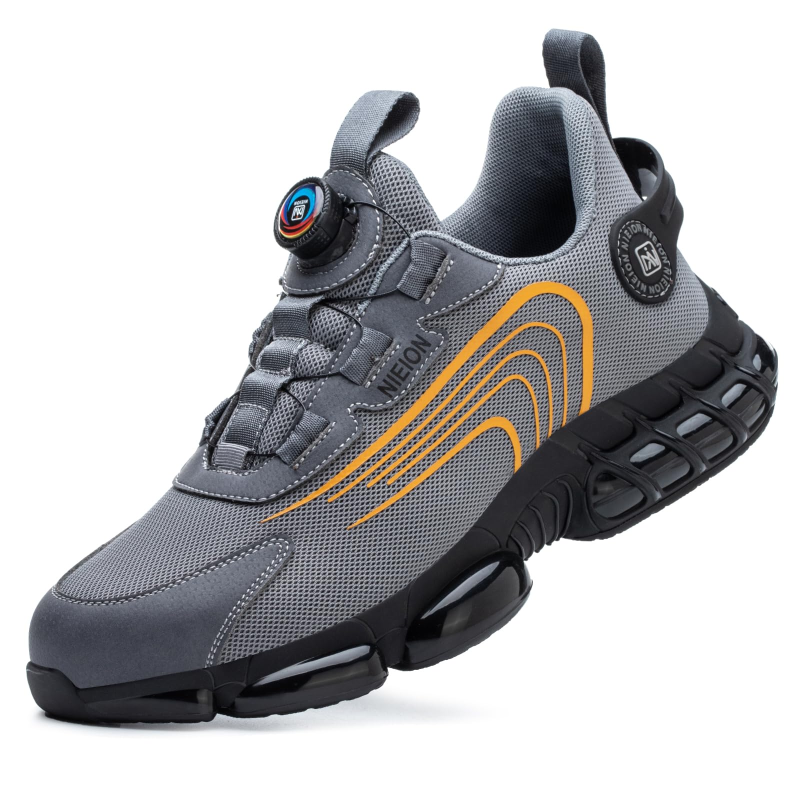 

Safety Work Steel Toe Safety Shoes for Men and Comfortable for Construction Stylish Safety Shoes Size [nieion] Shoes, Shoes, Sneakers, Lightweight, серый