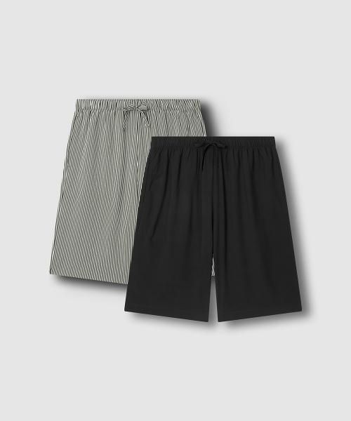 

[JAJU] Men s Rayon 5-part Pajama Pants (Set of 2) [Shipped from Korea] 100% Authentic Light Khaki - XXL