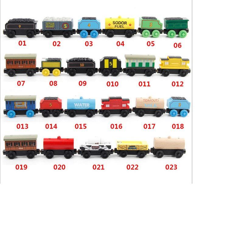 Wooden Magnetic Train Set for Kids - 30-Piece Track & Carriages Toy